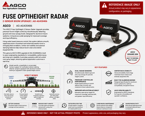 AGCO Fuse OptiHeight Radar | 2-Sensor Boom Upgrade | AG-AG430406