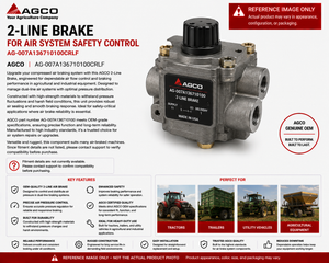 AGCO 2-Line Brake for Air System Safety Control | AG-007A136710100