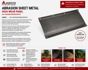 AGCO Abrasion Sheet Metal High-Wear Panel | AG-H650603090020
