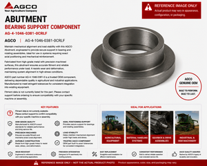 AGCO Abutment Bearing Support Component | AG-4-1046-0381-0