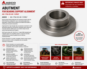 AGCO Abutment for Bearing Support Alignment | AG-1764-25-40-11