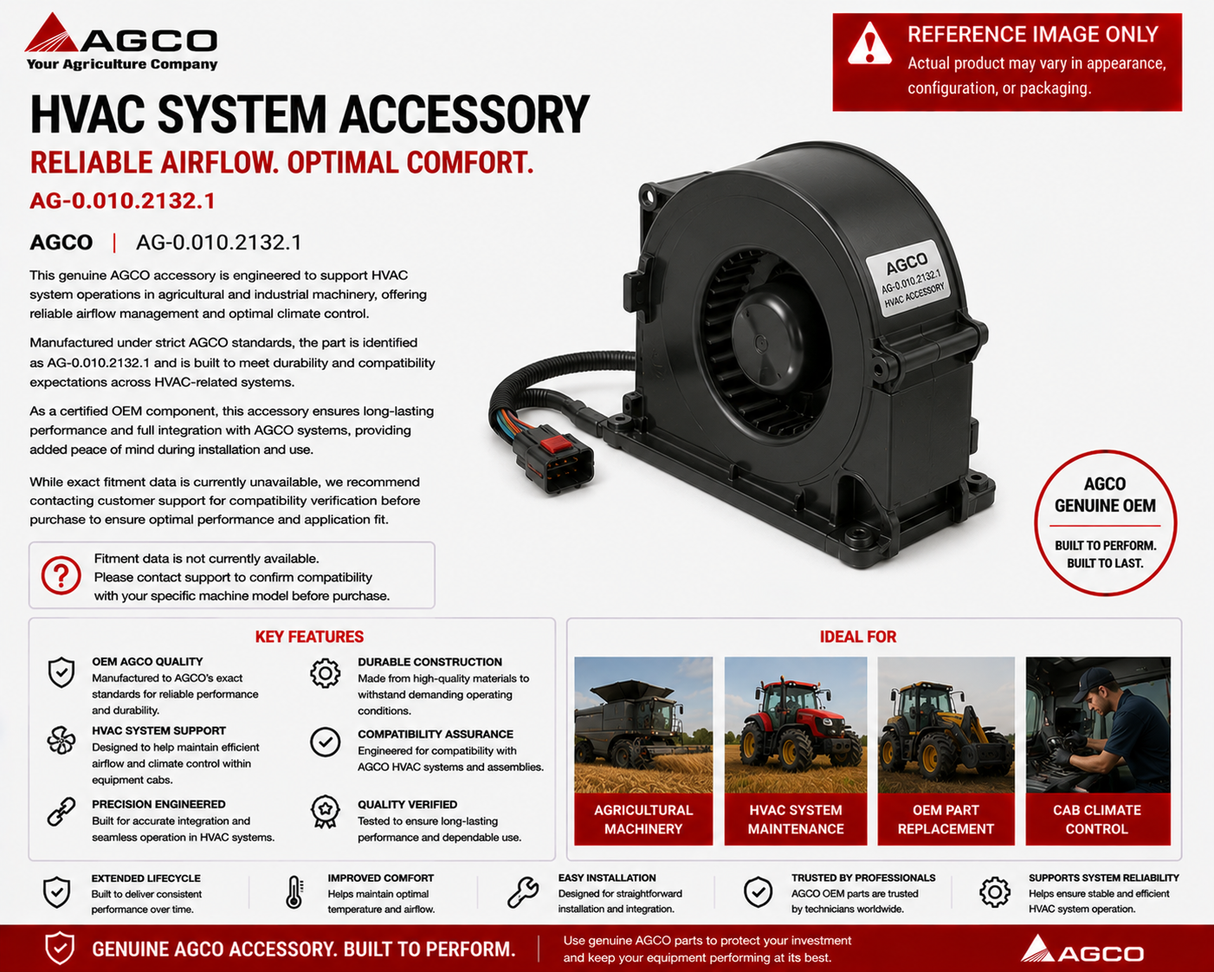 AGCO Accessory AG-0.010.2132.1 | HVAC System Component