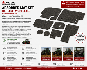 AGCO Absorber Mat Set for Fendt FAVORIT Series | AG-F916200100150