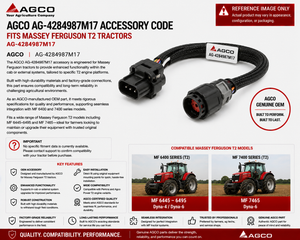 AGCO AG‑4284987M17 Accessory Code – Fits Massey Ferguson T2 Tractors