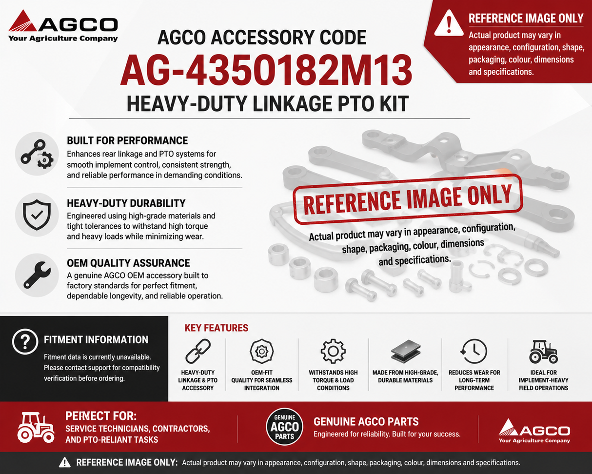 AGCO Accessory Code AG‑4350182M13 – Heavy-Duty Linkage PTO Kit