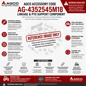 AGCO Accessory Code AG‑4352545M18 Linkage & PTO Support Component
