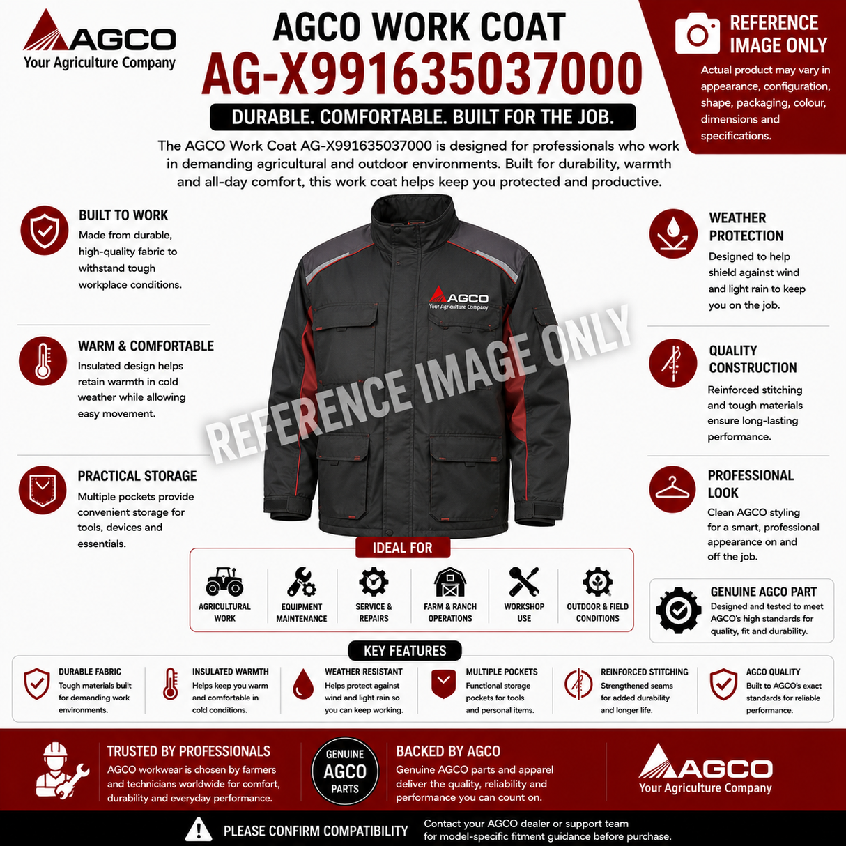AGCO | Work Coat | AG-X991635037000