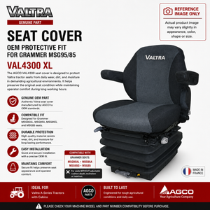 Valtra Seat Cover OEM Protective Fit for Grammer MSG95/85 | VAL4300 XL