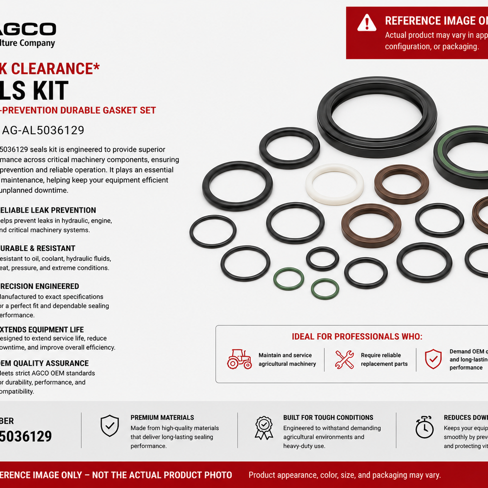 *STOCK CLEARANCE* - AGCO Seals Kit OEM Leak-Prevention Durable Gasket Set | AG-AL5036129