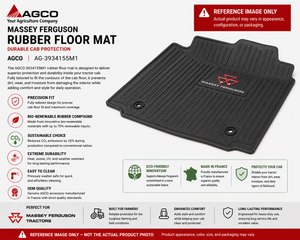 AGCO Massey Ferguson Rubber Floor Mat Durable Cab Protection | AG-3934155M1