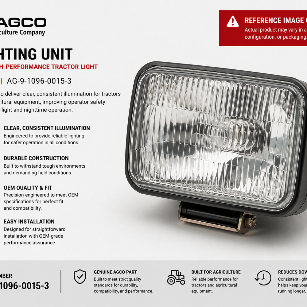 AGCO Lighting Unit OEM High-Performance Tractor Light | AG-9-1096-0015-3