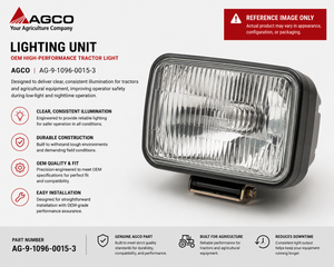 AGCO Lighting Unit OEM High-Performance Tractor Light | AG-9-1096-0015-3
