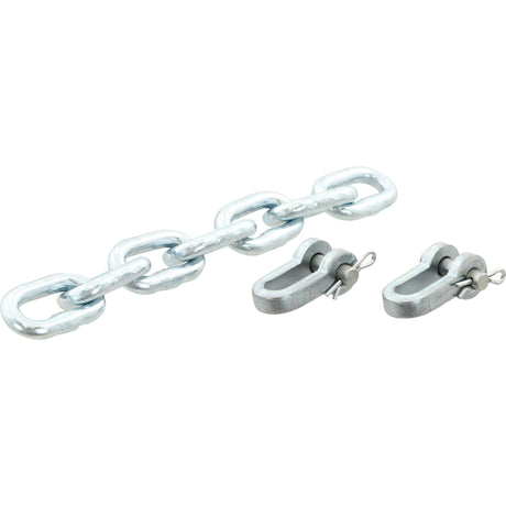 A Sparex Check Chain with nine links (Product No. S.41046) and two accompanying Sparex clevis grab hooks, displayed side by side on a white background.