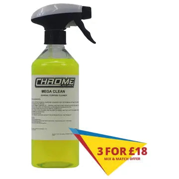 Chrome Mega Clean – Powerful Multi-Surface Cleaner for Home & Commercial Use