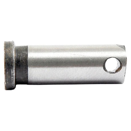 An Imperial Clevis Pin Ø'''' by Sparex (Sparex Part No. S.2759) is a cylindrical metal pin with a flange on one end and a hole near the opposite end.