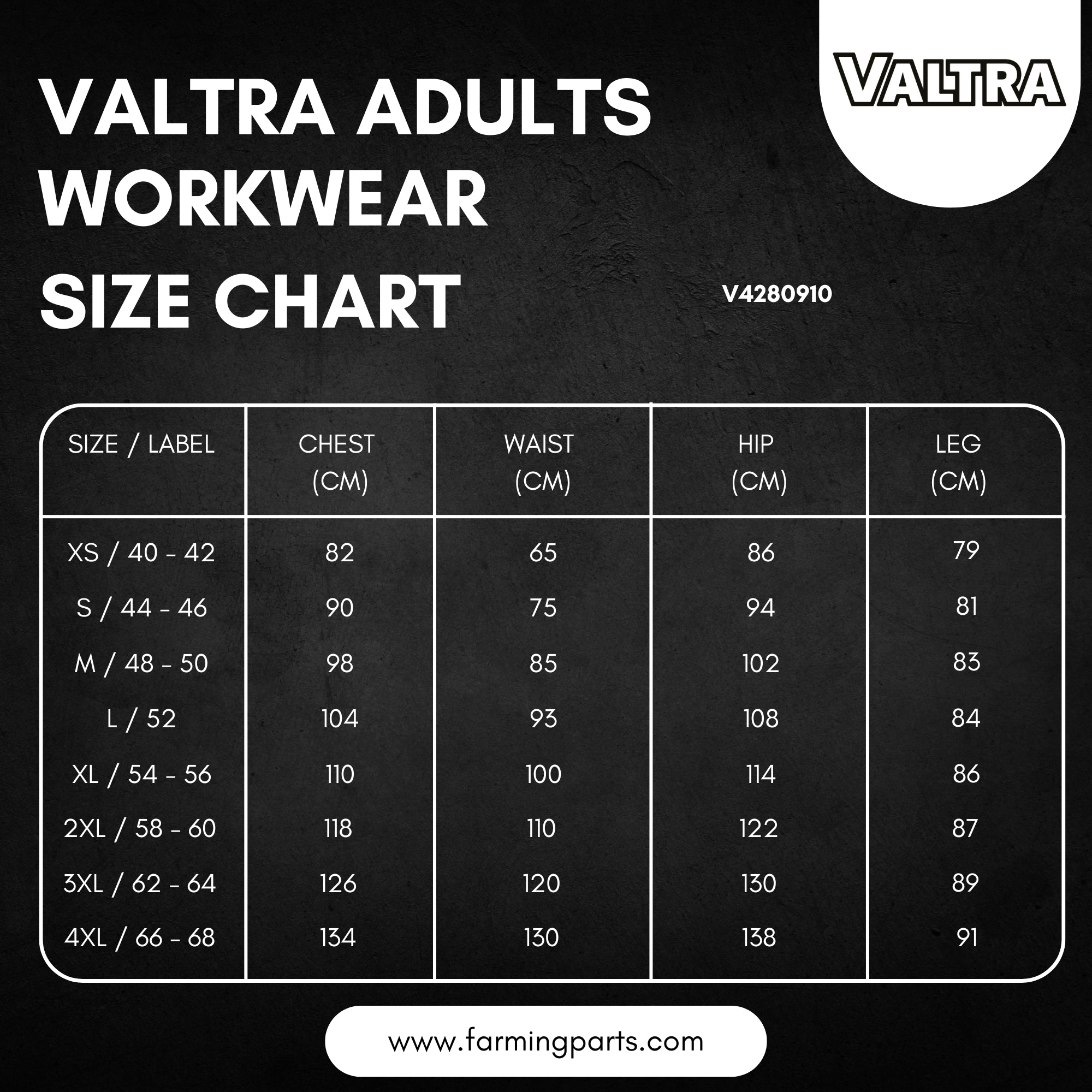 Valtra Winter Overalls – Insulated & Water-Repellent | V4280910