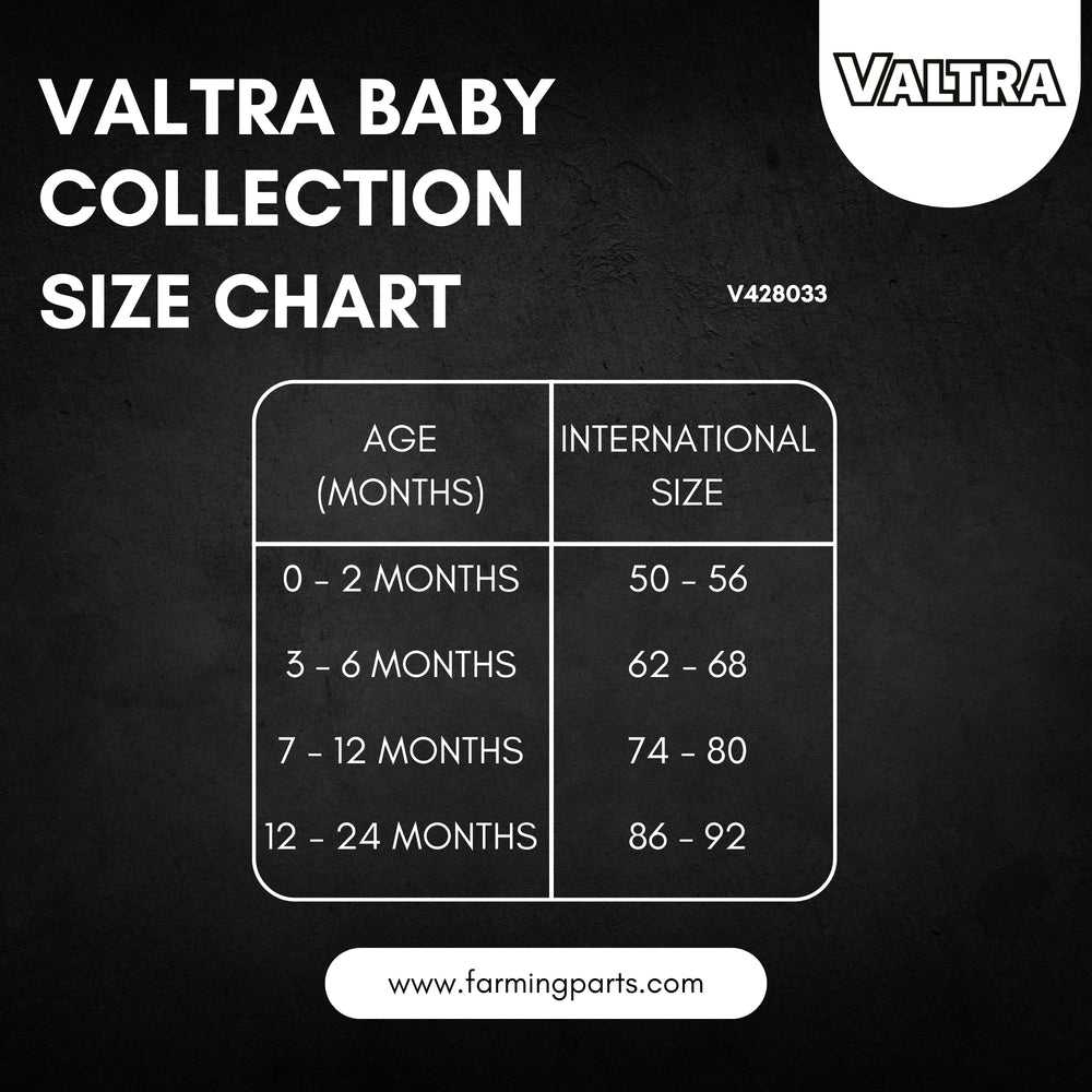 Valtra Baby Bodysuit – Soft Organic Cotton with Snap Fasteners | V428033