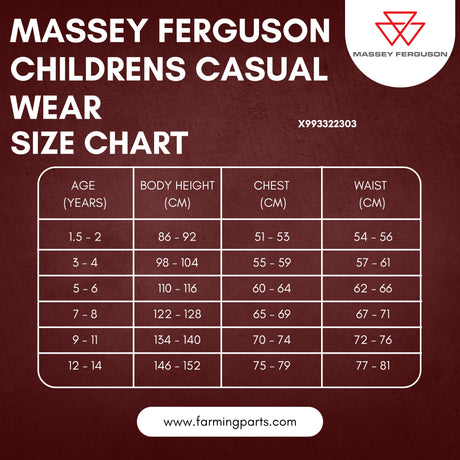 Massey Ferguson Kids Clothing Bundle – Hoodie, T-Shirt & Cap