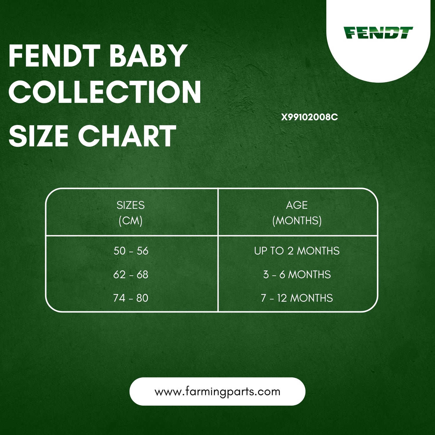 Fendt Baby Pyjamas – 100% Organic Cotton with Tractor Print | X99102008C