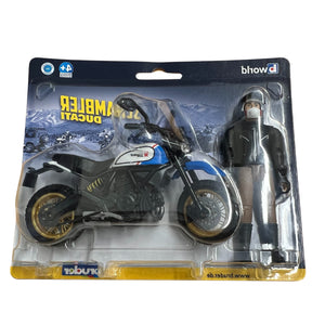 Ducati Desert Sled with Driver – 1:16 Scale Motorcycle Model | U63051