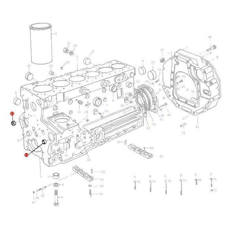 Core Plug - 733855M1 - Massey Tractor Parts