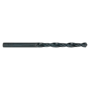 The Sealey HSS Roll Forged Drill Bit Ø4.5mm from the DB045RF pack features a cylindrical shaft, helical flutes for cutting, and a 118° Point tip to ensure efficient, clog-free swarf clearance.