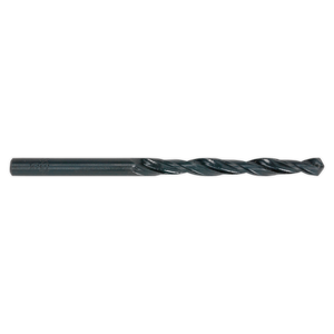 A Sealey HSS Roll Forged Drill Bit Ø7.5mm from the Pack of 10 (DB075RF) featuring a cylindrical shank and spiral flutes for efficient swarf clearance, isolated on a white background.