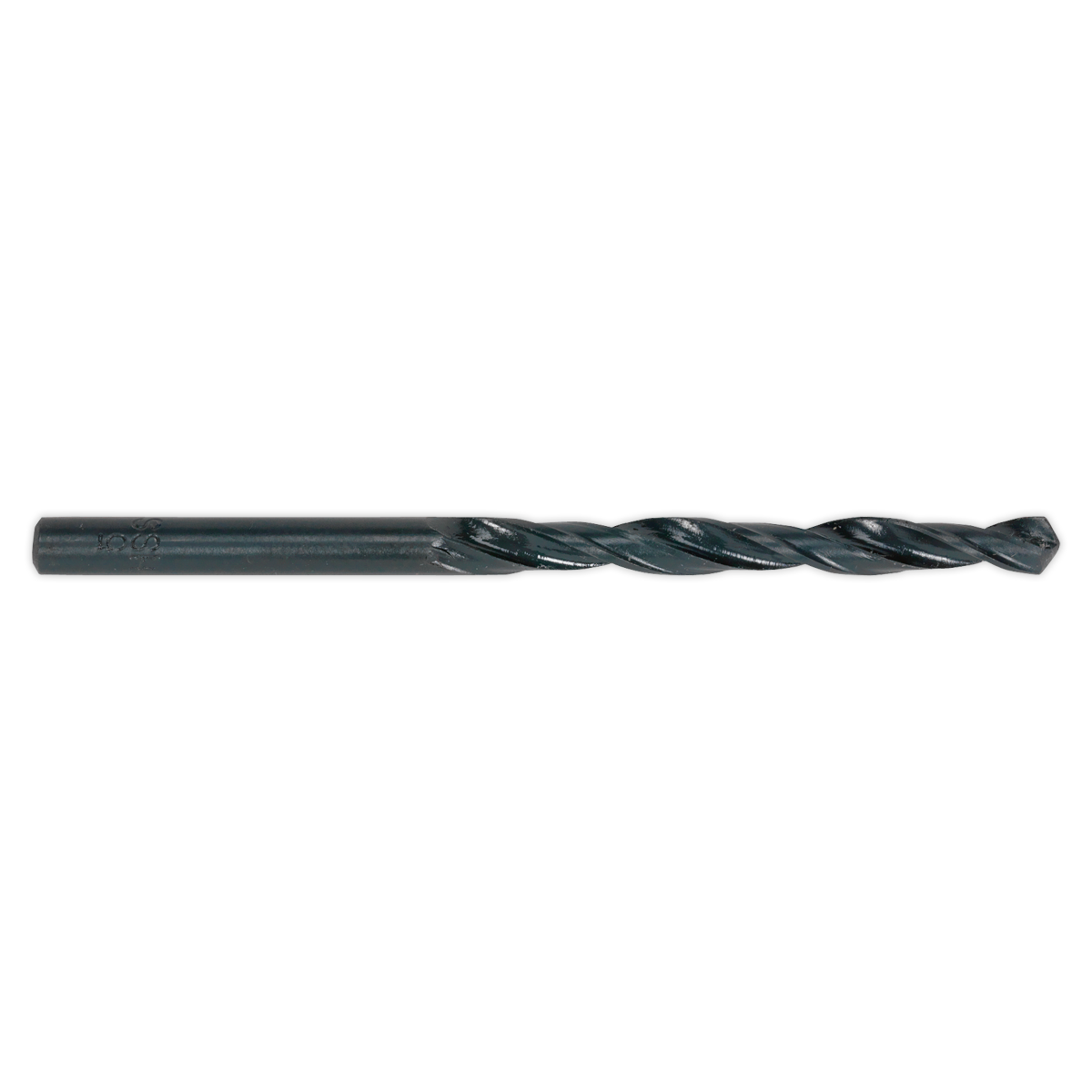 The Sealey HSS Roll Forged Drill Bit Ø11mm Pack of 5 - DB110RF features a cylindrical shank and helical flutes for cutting, ensuring clog-free swarf clearance.