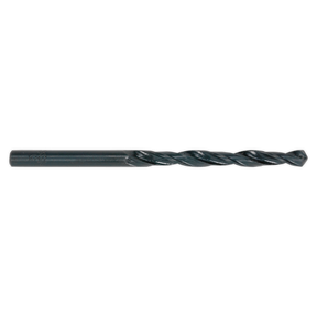 The Sealey HSS Roll Forged Drill Bit Ø11mm Pack of 5 - DB110RF features a cylindrical shank and helical flutes for cutting, ensuring clog-free swarf clearance.