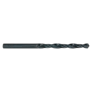 The Sealey HSS Roll Forged Drill Bit Ø11mm Pack of 5 - DB110RF features a cylindrical shank and helical flutes for cutting, ensuring clog-free swarf clearance.