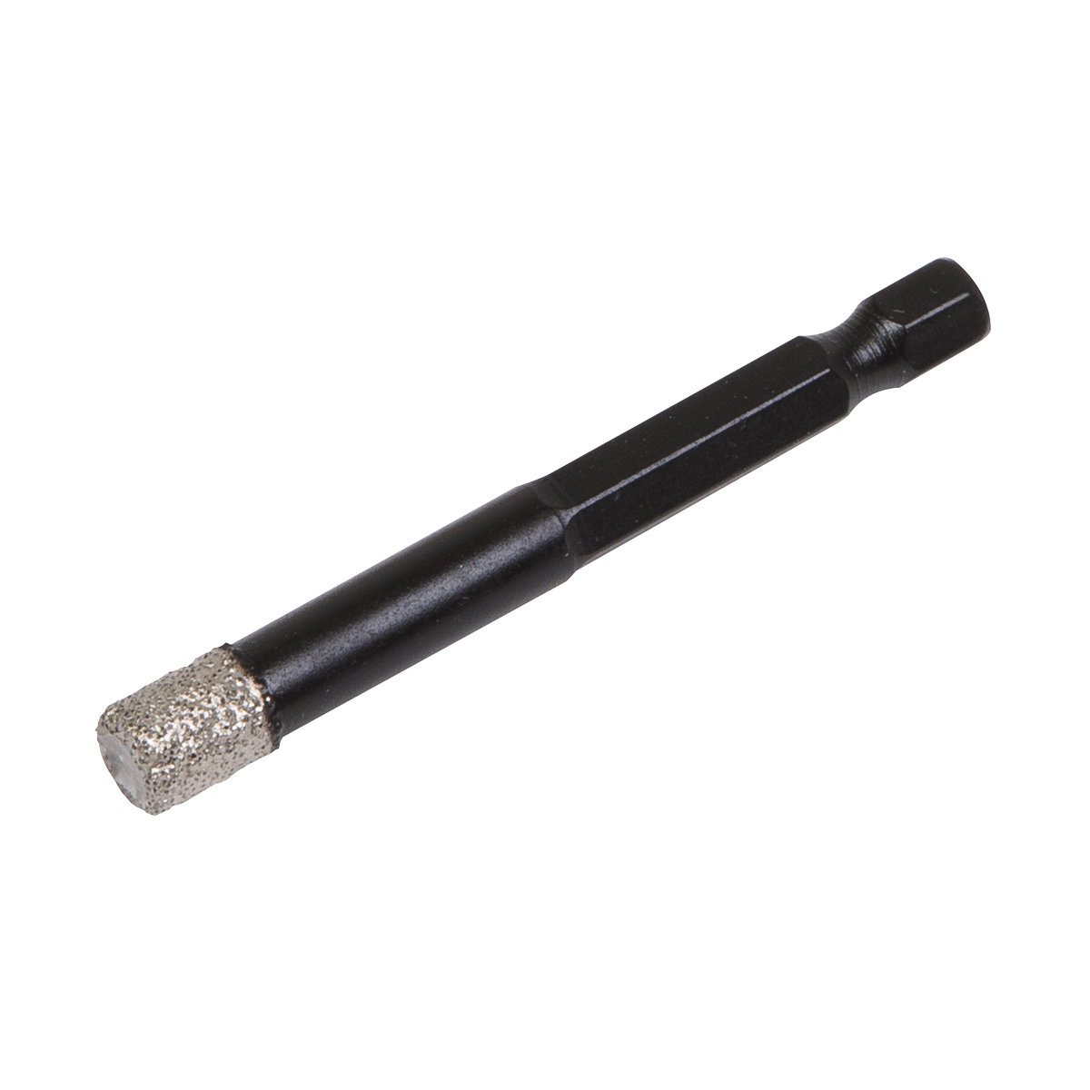 The Sealey Diamond Drill Bit Hex Ø8mm (DBD8H) is a vacuum-brazed drill bit designed for precision drilling in hard materials like porcelain tiles.