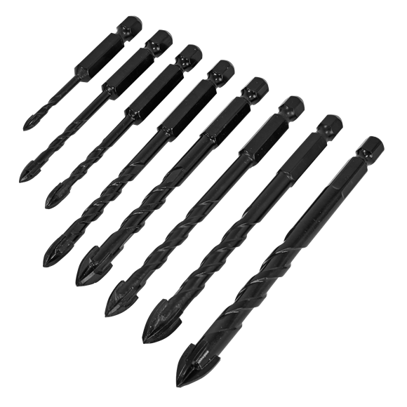 Sealey | Tile & Glass Drill Bit Set 8pc - DBGC1