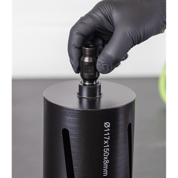 Sealey Diamond Core Drill Adaptor Through Hole 1/2"BSP Male DCD01
