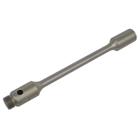 The Extension Rod 250mm - DDA250EX by Sealey features a threaded end and a socket, making it an ideal component for mechanical or industrial assemblies.