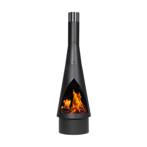 Sealey | Dellonda Outdoor Chiminea, Fireplace, Fire Pit, Heater, Durable, Black Steel - DG109