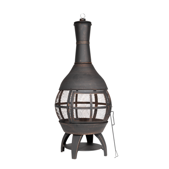 Sealey | Dellonda Deluxe 360° Chiminea/Fire Pit/Outdoor Heater - Antique Bronze Finish - DG112 - DG112