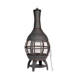 Sealey | Dellonda Deluxe 360° Chiminea/Fire Pit/Outdoor Heater - Antique Bronze Finish - DG112 - DG112