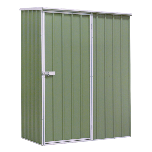 Sealey | Dellonda Galvanized Steel Storage Shed with Pent Style Roof 150 x 80 x 190cm - Green - DG113