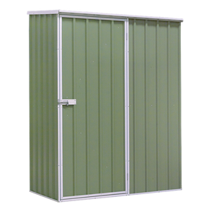 Sealey | Dellonda Galvanized Steel Storage Shed with Pent Style Roof 150 x 80 x 190cm - Green - DG113