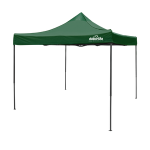 Sealey | Dellonda Premium 3 x 3m Pop-Up Gazebo, PVC Coated, Water Resistant Fabric, Supplied with Carry Bag, Rope, Stakes & Weight Bags - Dark Green Canopy - DG132