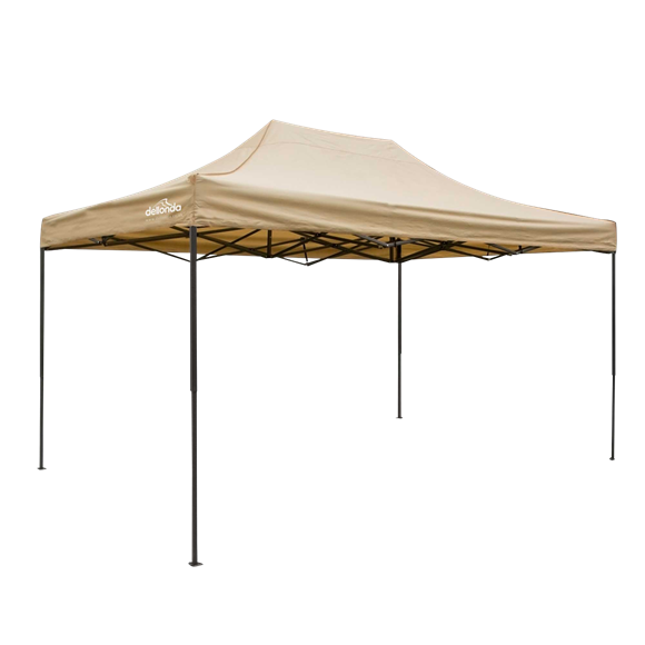 Sealey | Dellonda Premium 3 x 4.5m Pop-Up Gazebo, Heavy Duty, PVC Coated, Water Resistant Fabric, Supplied with Carry Bag, Rope, Stakes & Weight Bags - Beige Canopy - DG134