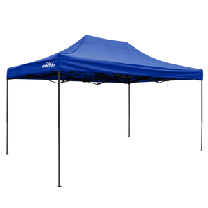 Sealey | Dellonda Premium 3 x 4.5m Pop-Up Gazebo, Heavy Duty, PVC Coated, Water Resistant Fabric, Supplied with Carry Bag, Rope, Stakes & Weight Bags - Blue Canopy - DG135