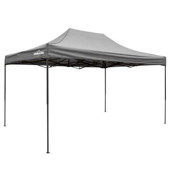 Sealey | Dellonda Premium 3 x 4.5m Pop-Up Gazebo, Heavy Duty, PVC Coated, Water Resistant Fabric, Supplied with Carry Bag, Rope, Stakes & Weight Bags - Grey Canopy - DG137