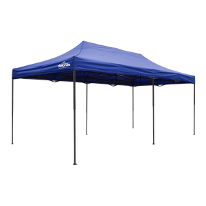 Sealey | Dellonda Premium 3x6m Pop-Up Gazebo, Heavy Duty, PVC Coated, Water Resistant Fabric, Supplied with Carry Bag, Rope, Stakes & Weight Bags - Blue Canopy - DG139