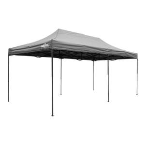 Sealey | Dellonda Premium 3x6m Pop-Up Gazebo, Heavy Duty, PVC Coated, Water Resistant Fabric, Supplied with Carry Bag, Rope, Stakes & Weight Bags - Grey Canopy - DG141