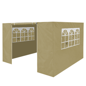 Sealey | Dellonda Premium Side Walls/Doors/Windows for Gazebo/Marquee, Fits 2 x 2m Models - Beige - DG142