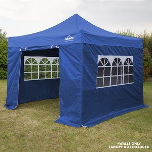 Sealey | Dellonda Premium Side Walls/Doors/Windows for Gazebo/Marquee, Fits 2 x 2m Models - Blue - DG143