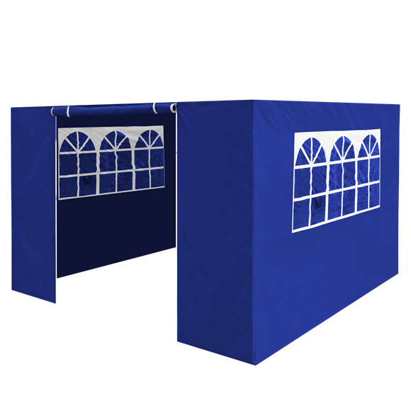 Sealey | Dellonda Premium Side Walls/Doors/Windows for Gazebo/Marquee, Fits 2 x 2m Models - Blue - DG143