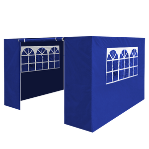 Sealey | Dellonda Premium Side Walls/Doors/Windows for Gazebo/Marquee, Fits 2 x 2m Models - Blue - DG143