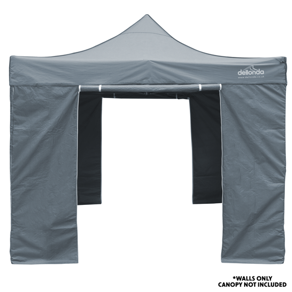 Sealey | Dellonda Premium Side Walls/Doors/Windows for Gazebo/Marquee, Fits 2 x 2m Models - Grey - DG145